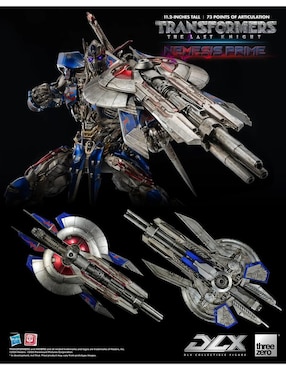 Figura de colección articulada Transformers: The Last Knight Threezero con luz