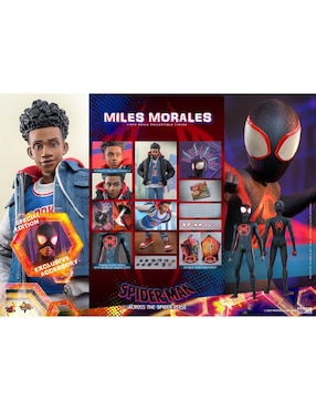 Figura de colección articulada Spider-Man Across the Spiderverse Miles Morales especial Hot Toys