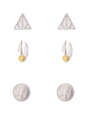 Set de aretes Carat Shop Harry Potter con acabado pulido
