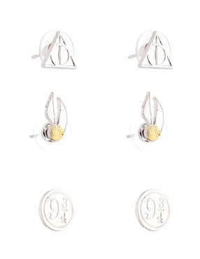 Set de aretes Carat Shop Harry Potter con acabado pulido