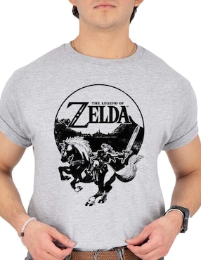 Playera Nintendo zelda cuello redondo para hombre