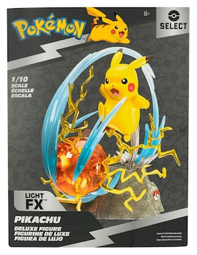 Figura de acción Pokémon Pikachu select Jazwares con luz