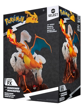 Figura de acción Pokémon Charizard select Jazwares con luz