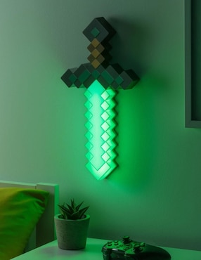 Lámpara de mesa Paladone led Minecraft Espada De Diamante