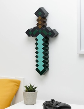 Lámpara de mesa Paladone led Minecraft Espada De Diamante
