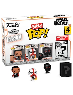 Set figuras acción Star Wars The Mandalorian Funko Bitty POP