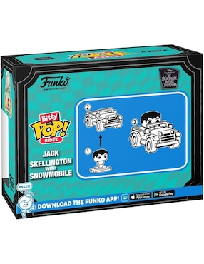 Set figuras acción The Nightmare Before Christmas Jack Skellington With Snowmobile estándar Funko Pop