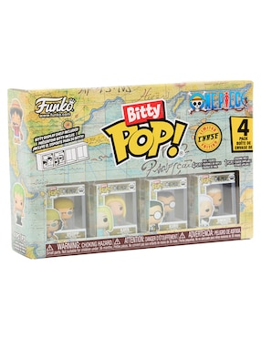 Set Funko Funko Bitty POP! One Piece Ussop, Kaya, Kuro y Smoker