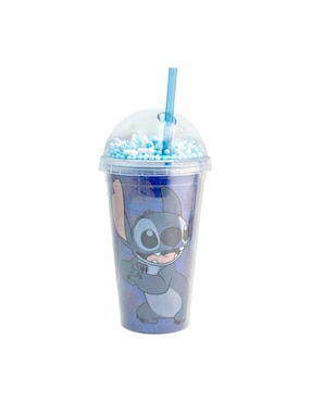 Vaso con tapa y popote Fun Kids Disney de plástico con 3 piezas