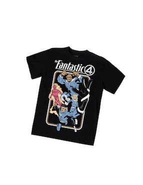 Playera Mascara de Latex Los 4 Fantásticos cuello redondo para hombre