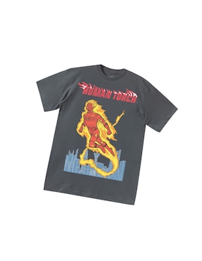 Playera Mascara de Latex Los 4 Fantásticos cuello redondo para hombre