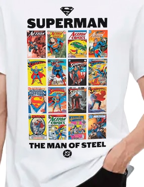 Playera Aurimoda Superman cuello redondo para hombre