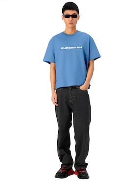 Playera Aurimoda Superman cuello redondo para hombre