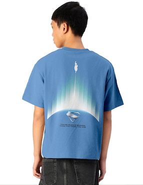Playera Aurimoda Superman cuello redondo para hombre