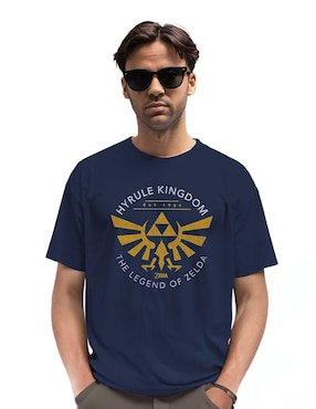 Playera Zelda cuello redondo para hombre