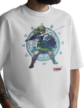 Playera Zelda cuello redondo para hombre