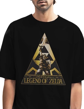 Playera Zelda cuello redondo para hombre