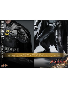 Figura coleccionable articulada The flash batman collectors Hot Toys con luz