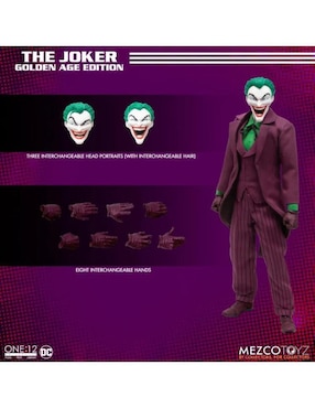 Figura de colección articulada DC Comics Joker Anniversary Edition Mezco