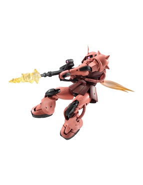 Figura de colección articulada Gundam MS-06S Zaku II Commander Type Bandai con movimiento