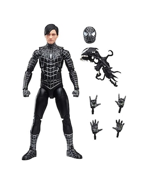 Figura de colección articulada Spider-Man 2 Spider-Man Symbiote Suit Marvel Legends