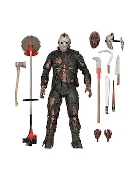 Figura de colección articulada Friday The 13Th Jason Voorhees especial Neca con movimiento
