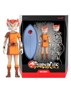 Figura de acción articulada Thundercats Wilykat And Wilykit ultimate Super 7 con movimiento