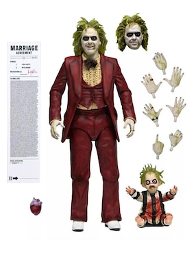Figura de colección articulada Beetlejuice Beetlejuice Ultimate Wedding Tuxedo Beetlejuice ultimate Neca