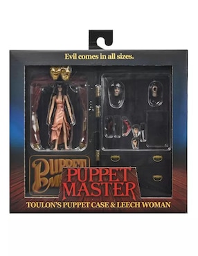 Figura de colección articulada Puppet Master Leech Woman and Toulon's Puppet Case ultimate Neca