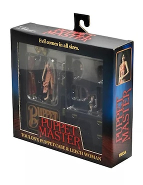Figura de colección articulada Puppet Master Leech Woman and Toulon's Puppet Case ultimate Neca