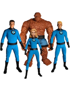 Set figuras acción articulada Marvel Studios Los 4 Fantásticos collectors Mezco