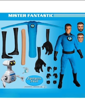 Set figuras acción articulada Marvel Studios Los 4 Fantásticos collectors Mezco