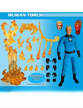 Set figuras acción articulada Marvel Studios Los 4 Fantásticos collectors Mezco