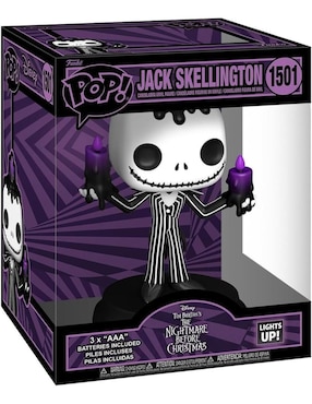 Figura de colección The Nightmare Before Christmas Jack Skellington Funko con luz