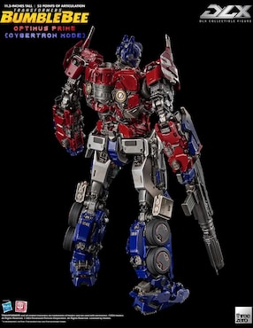 Figura de colección articulada Transformers Bumblebee Optimus Prime Threezero con luz