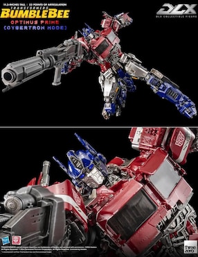 Figura de colección articulada Transformers Bumblebee Optimus Prime Threezero con luz