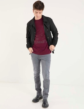 Playera Harry Potter Hogwarts cuello redondo para hombre