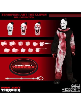 Figura de colección articulada Terrifier Arte deluxe Mezco con luz