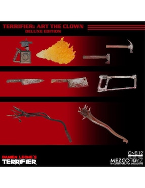 Figura de colección articulada Terrifier Arte deluxe Mezco con luz