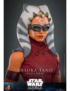 Figura de colección articulada Star Wars: Ahsoka Ahsoka Tano collectors Hot Toys con luz