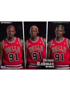 Figura de colección articulada Chicago Bulls Dennis Rodman limitada Enterbay