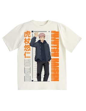 Playera Mascara de Latex Jujutsu Kaisen cuello redondo para hombre