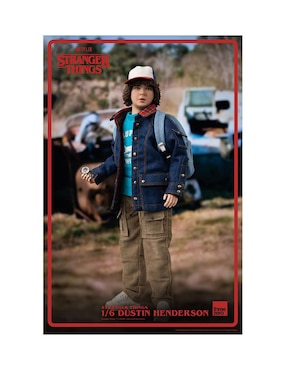 Figura de colección articulada Stranger Things Dustin Henderson especial Threezero con movimiento