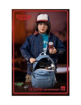 Figura de colección articulada Stranger Things Dustin Henderson especial Threezero con movimiento