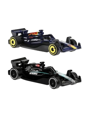 Set de vehículos Hot Wheels formula1 oracle red bull racing y mercedes-amg petronas