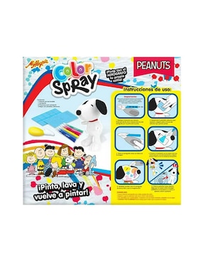 Peluche de Snoopy Mi Alegria Color Spray de 26 cm