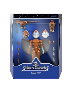 Figura de acción articulada SilverHawks ultimate Super7 con movimiento