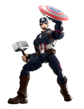 Figura de colección articulada Marvel Capitán América Blokees