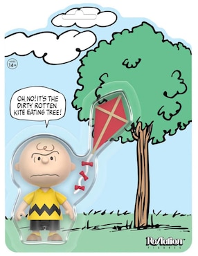 Figura de colección articulada Peanuts Charlie Brown Super 7 Reaction