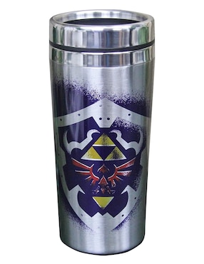 Termo Zelda de metal con tapa a presión 450 ml